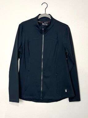 Spyder Black Full-Zip Performance Top